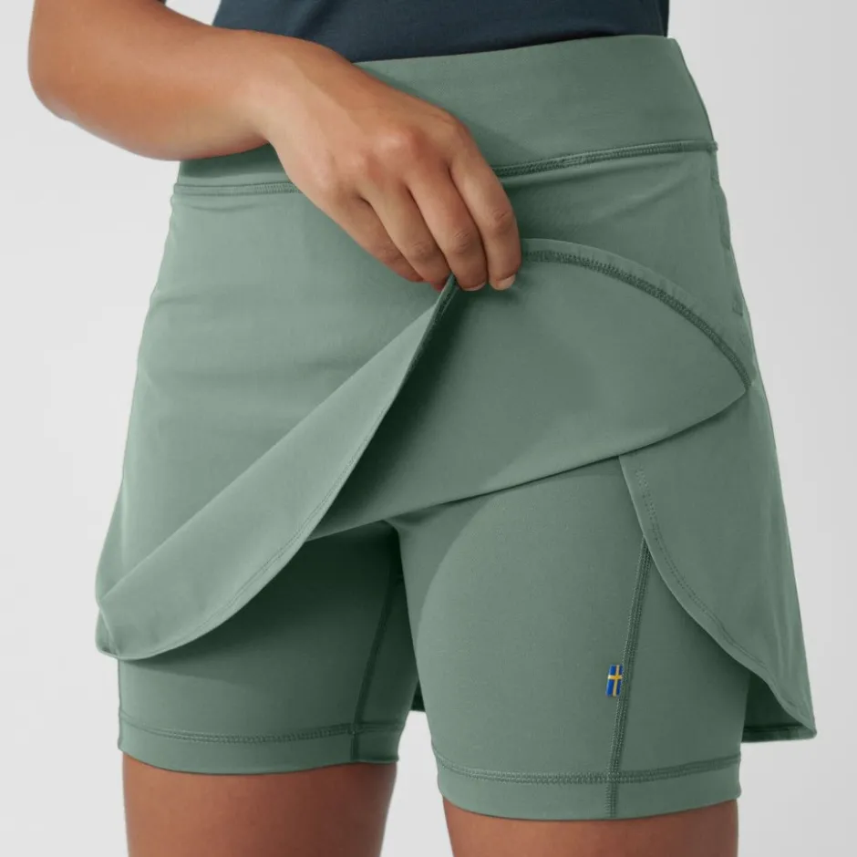 Broeken & Rokken < Fjällräven Abisko Midsummer Skort Dames - patina green
