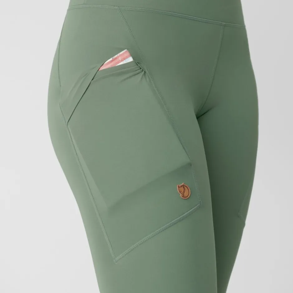 Broeken & Rokken < Fjällräven Abiko Tight Dae - zwart