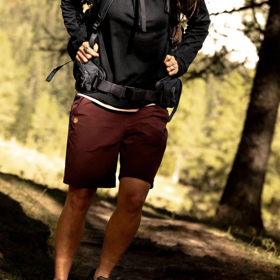 Fjällräven Abisko Trail Stretch Shorts Dames - dark navy