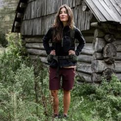 Fjällräven Abisko Trail Stretch Shorts Dames - dark navy