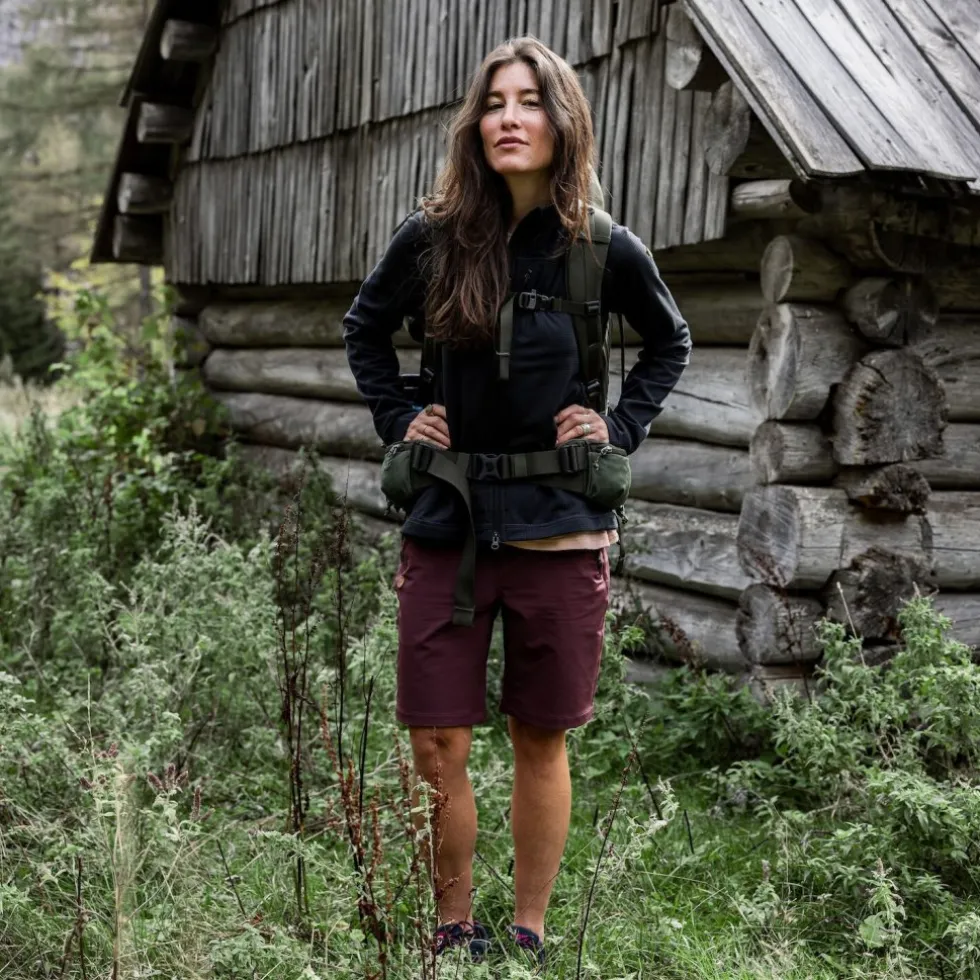Fjällräven Abisko Trail Stretch Shorts Dames - dark navy
