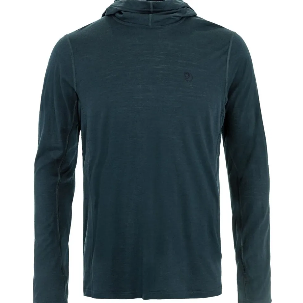Fjällräven Abisko Wool Hoodie Heren - dark navy
