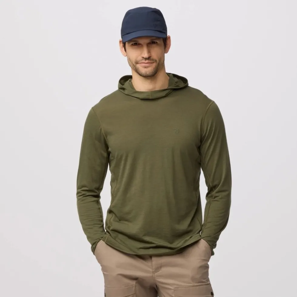 Fjällräven Abisko Wool Hoodie Heren - dark navy