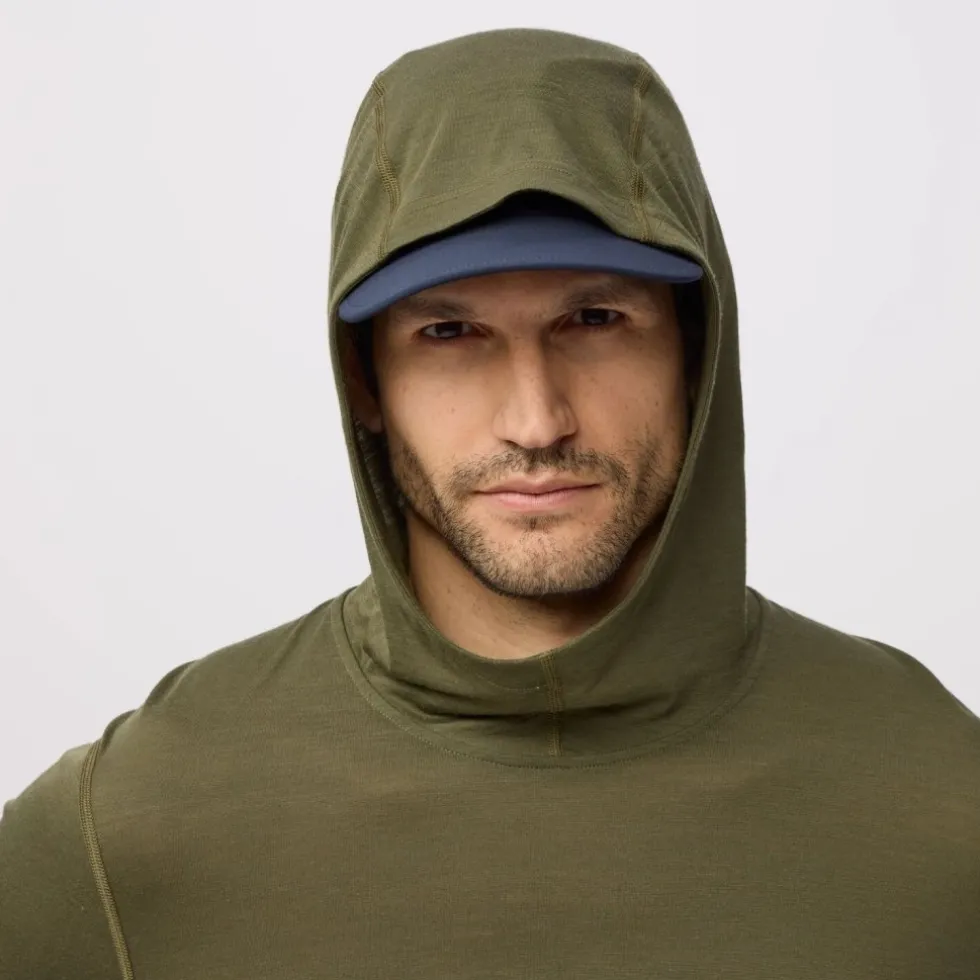 Fjällräven Abisko Wool Hoodie Heren - laurel green