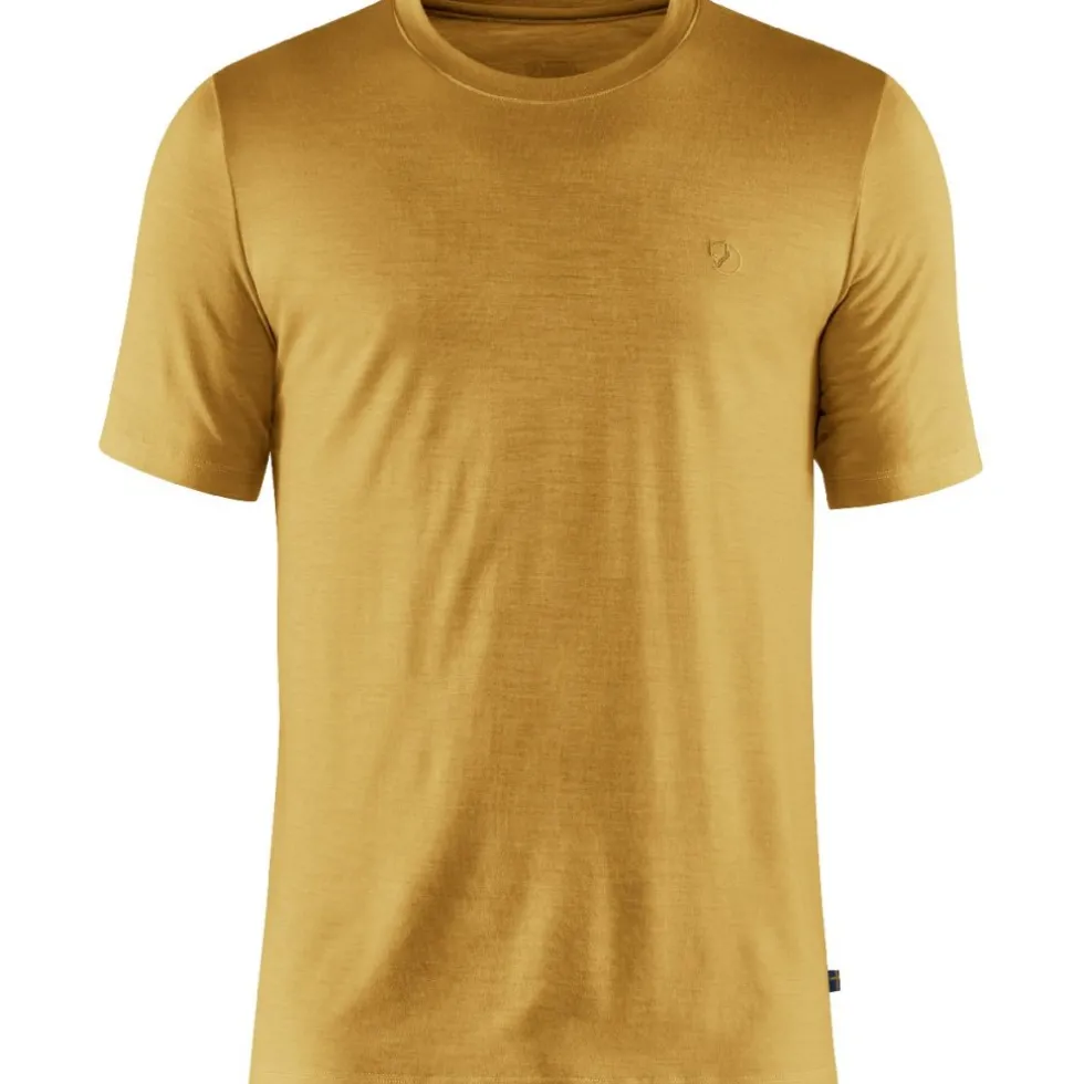 Fjällräven Abisko Wool T-Shirt Heren - ochre