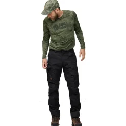 Broeken & Rokken < Fjällräven Barents Pro Broek Heren - dark olive