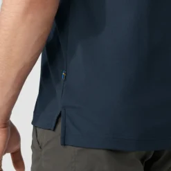 Fjällräven Crowley Piqué Shirt Heren - blueblack
