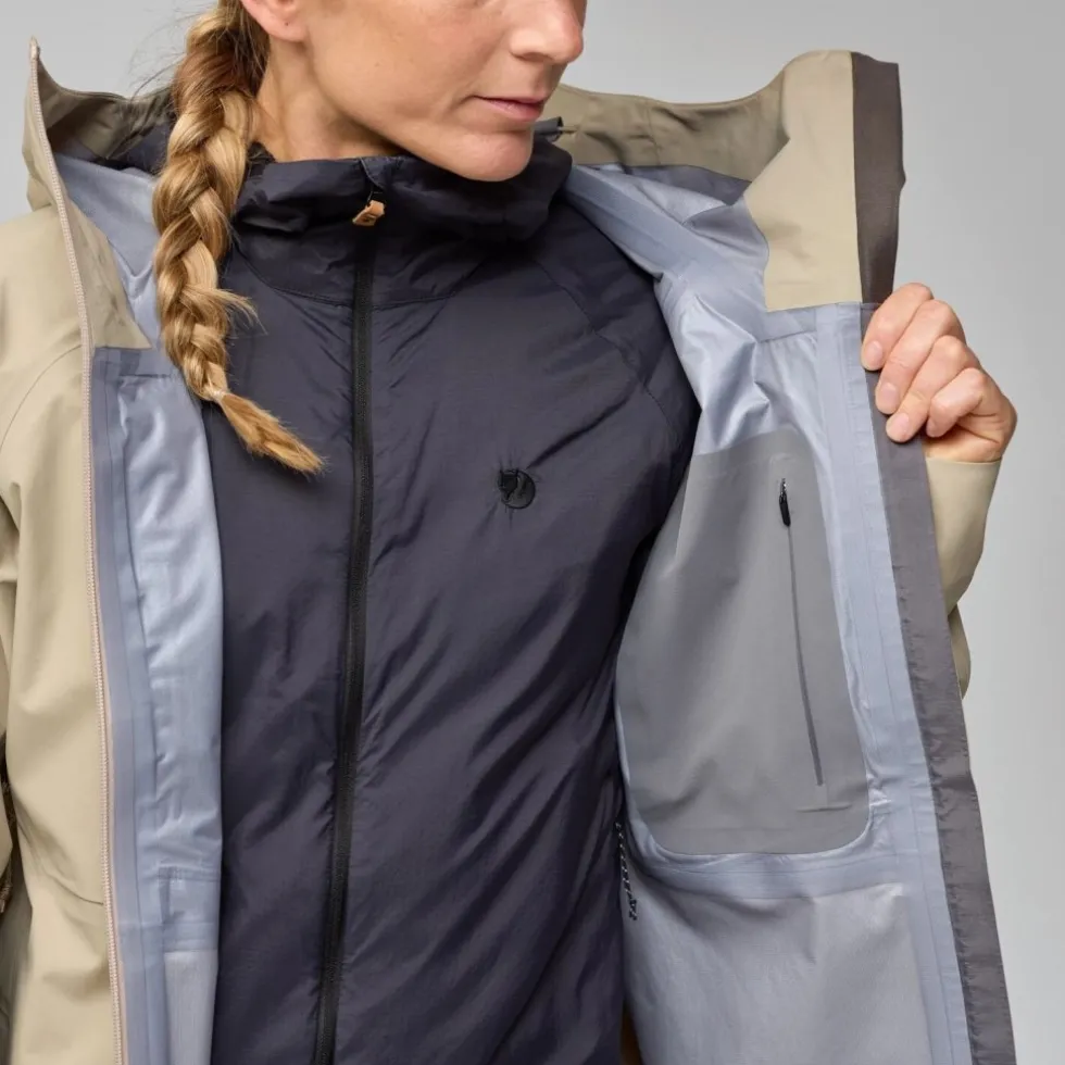Fjällräven Keb GORE-TEX Jas Dames - fossil