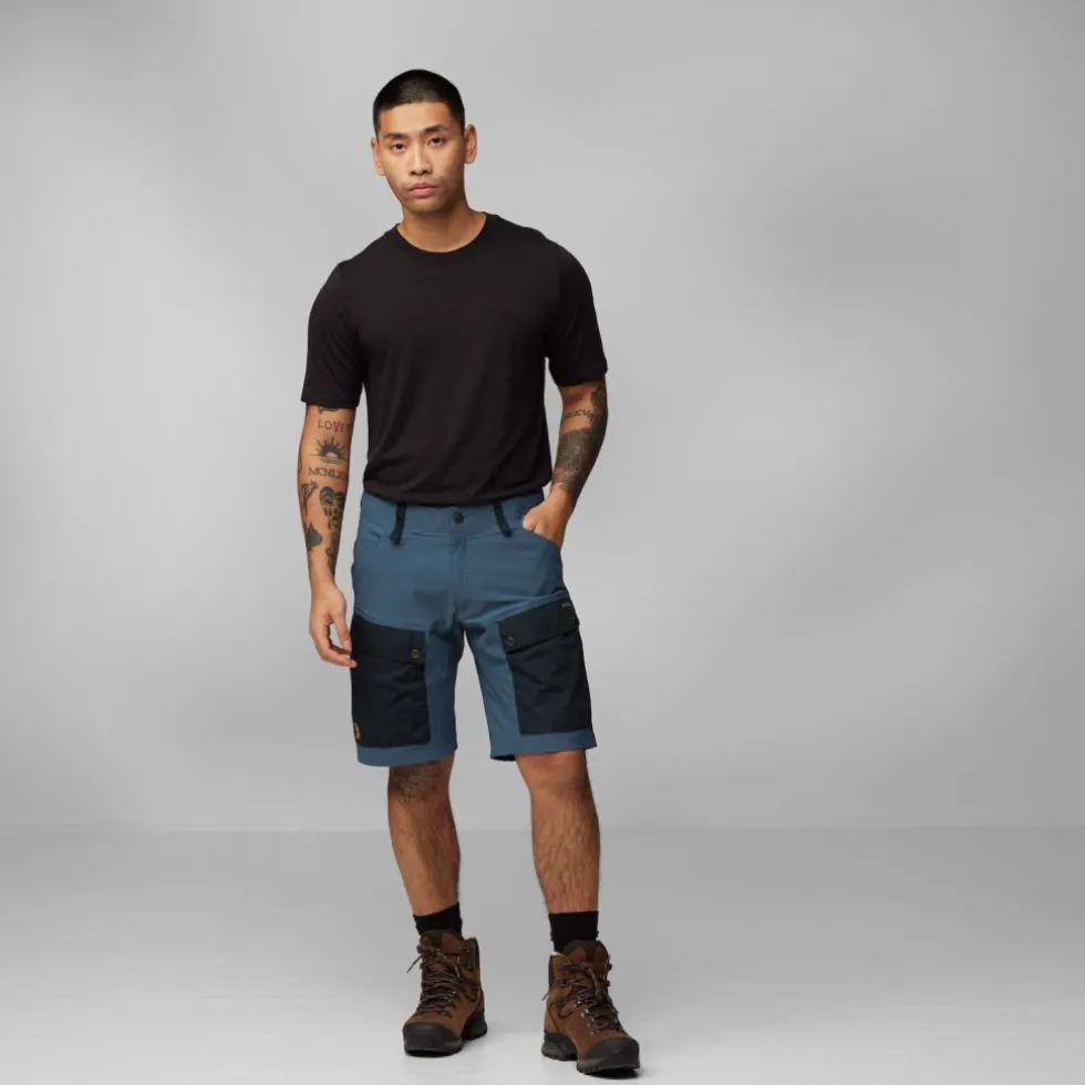 Fjällräven Keb Korte Broek Heren - black/stone grey