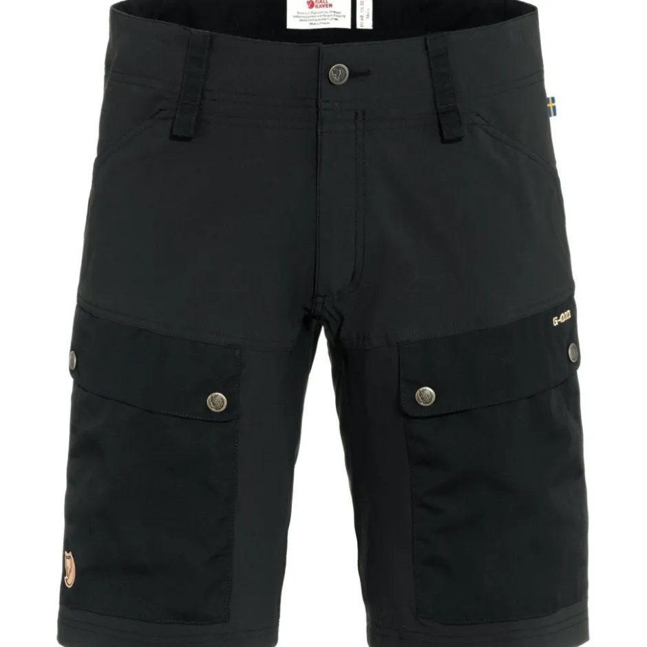 Broeken & Rokken < Fjällräven Keb Korte Broek Heren - zwart-zwart