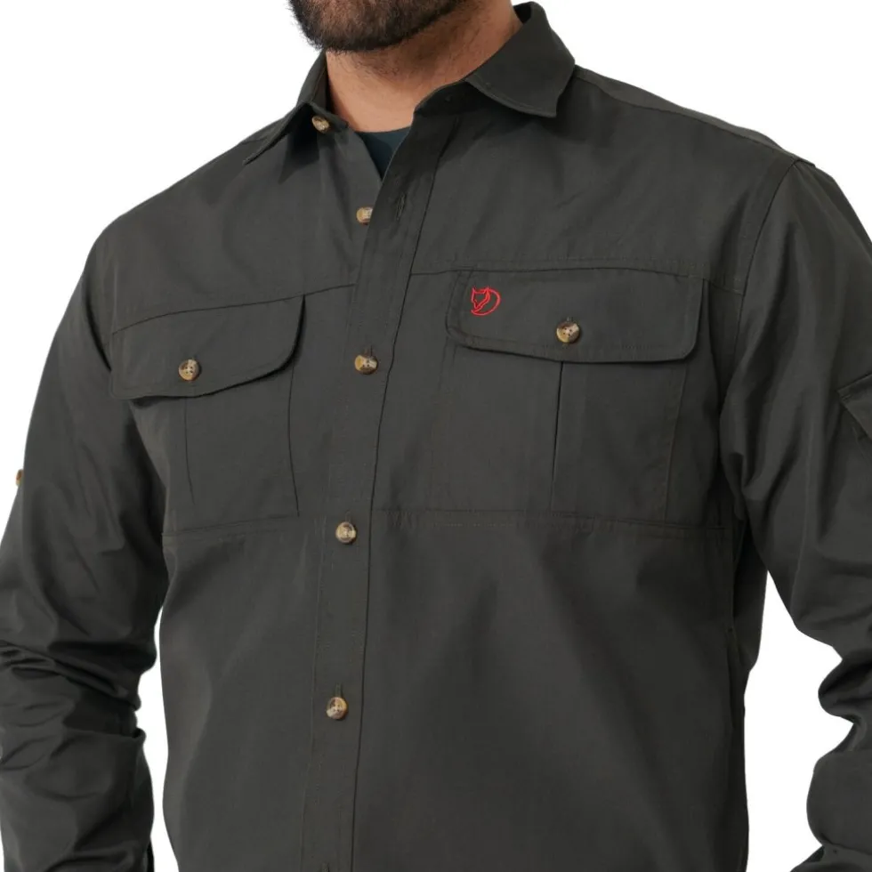 Fjällräven Singi Trekking Hemd met lange Mouwen Heren - mountain blue
