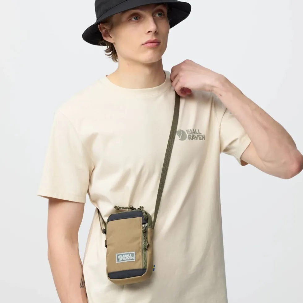Fjällräven Vardag Pocket Schoudertas - Klein - poppy pink-khaki dust