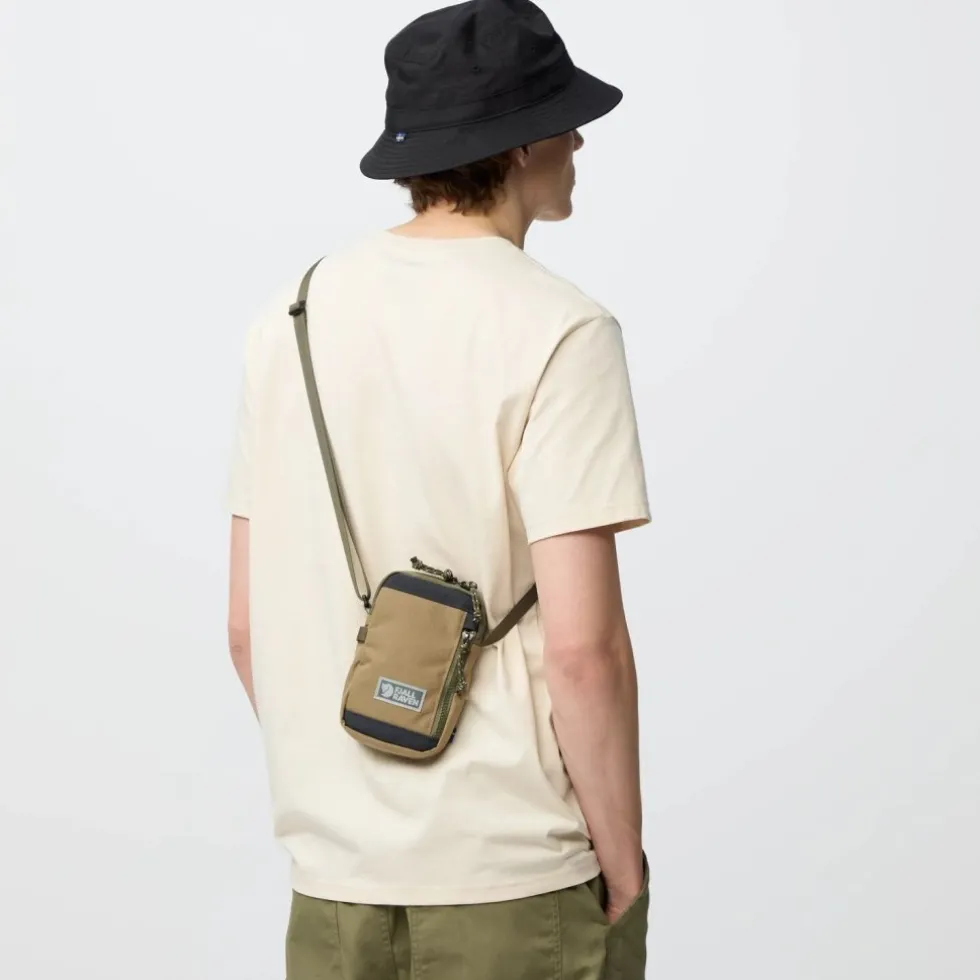 Fjällräven Vardag Pocket Schoudertas - Klein - poppy pink-khaki dust