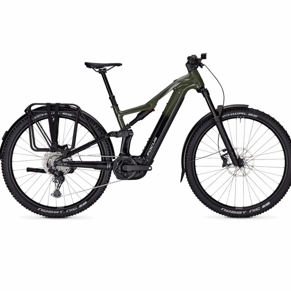Elektrische Fietsen|E-Mtb Full Suspension < Focus THRON² 6.7 EQP - 600Wh E-TB - 2025 - Urbangreen / agicback