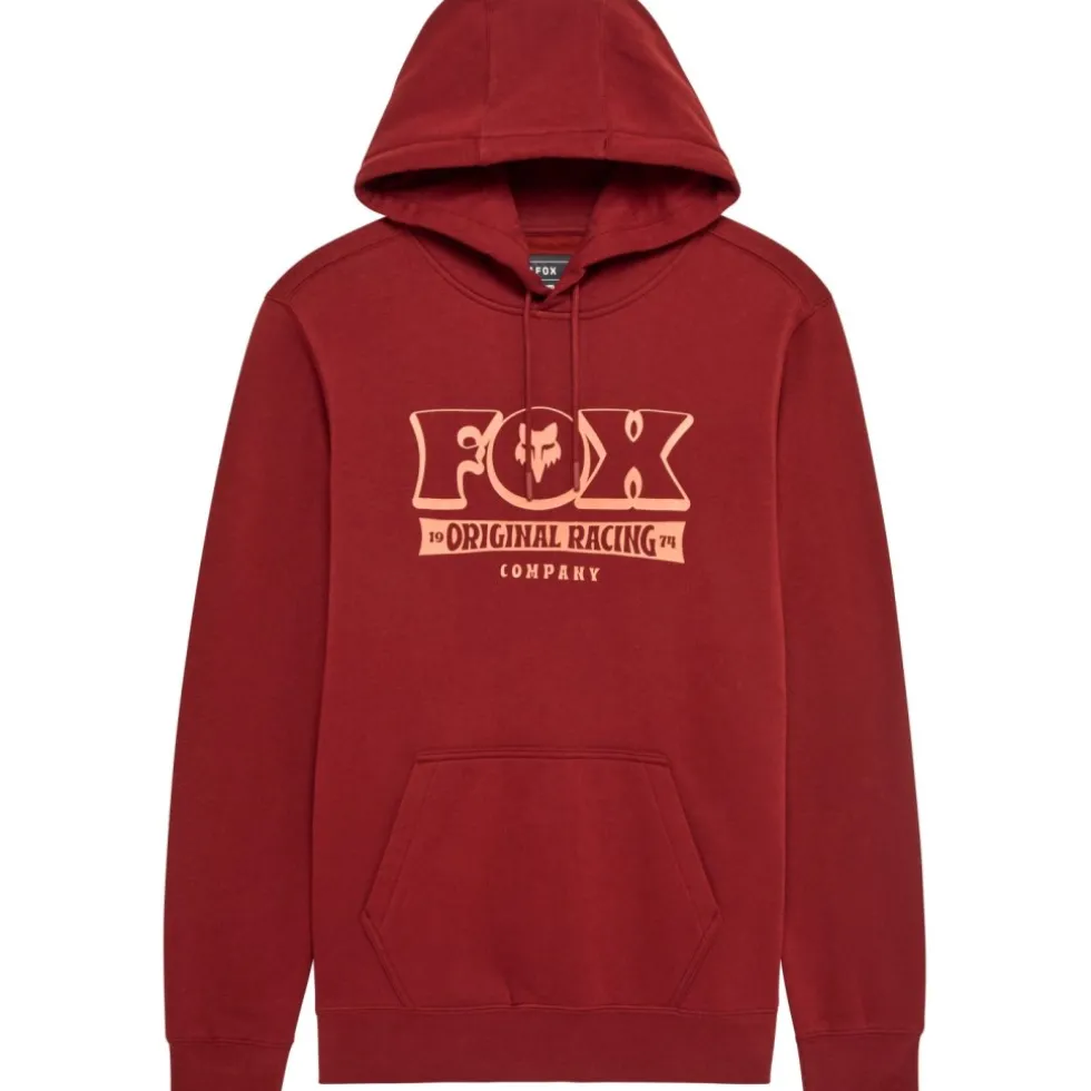 FOX Banner Fleece Hoodie Heren - rust