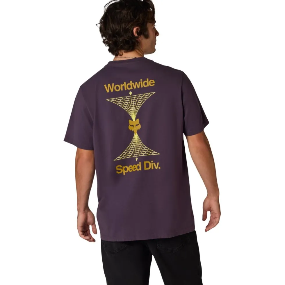 FOX Image Print 195 Original T-shirt met korte mouwen voor heren - plum perfect