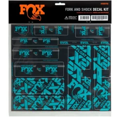 FOX CUSTOM Decal Kit for Fork & Rear Shock - turquoise