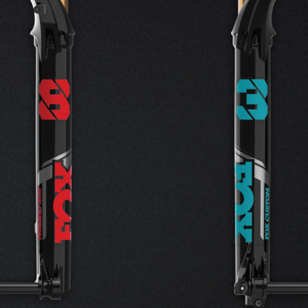 FOX CUSTOM Decal Kit for Fork & Rear Shock - turquoise
