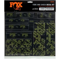 Stickers < FOX Factory FOX CUSTOM Decal Kit for Fork & Rear Shock - olive
