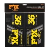 FOX Decal Kit 2019 AM Heritage for Suspension Fork and Rear Shock - yellow