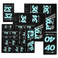 FOX Decal Kit 2019 AM Heritage for Suspension Fork and Rear Shock - Mint