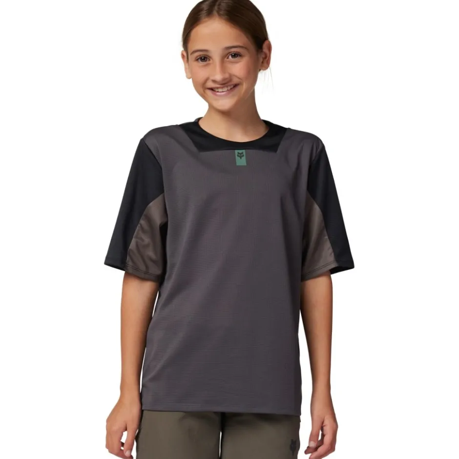 Shirts Kinderen < FOX Racing FOX Defend TB Fietsshirt Kinderen - oive green