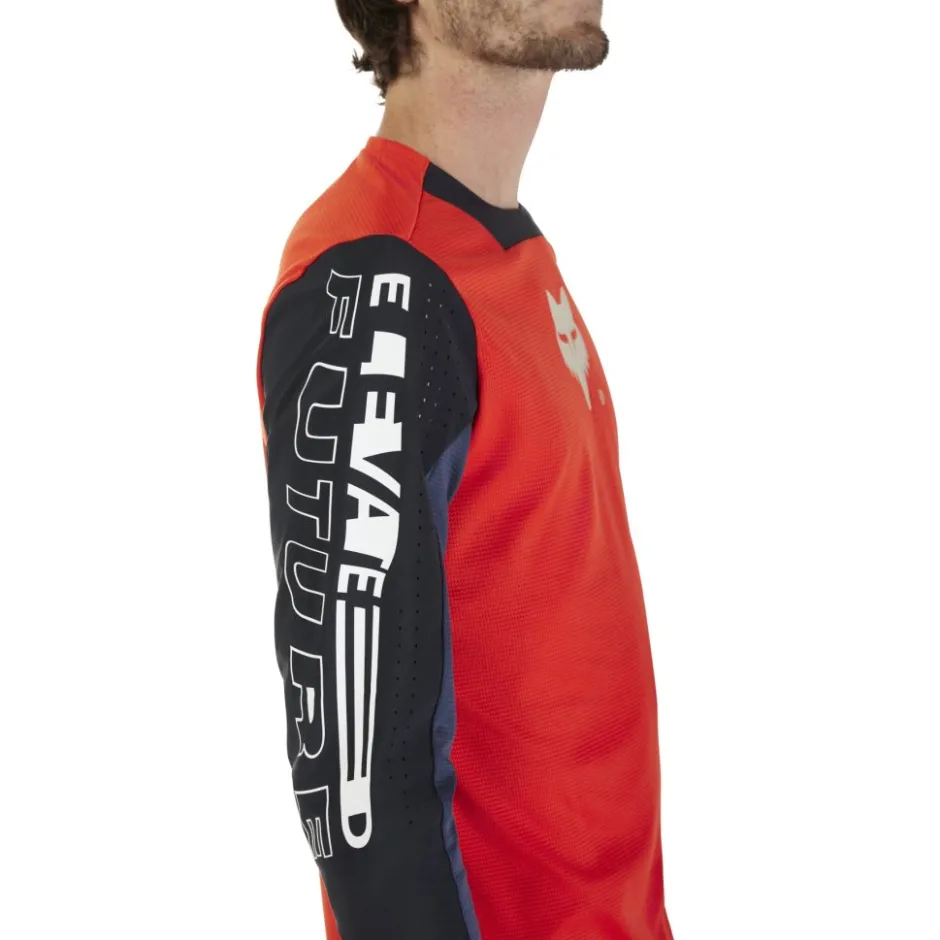 Mtb-Shirts < FOX Racing FOX Defend TB Fiethirt et lange ouwen Heren - Elevated - fluorecent red