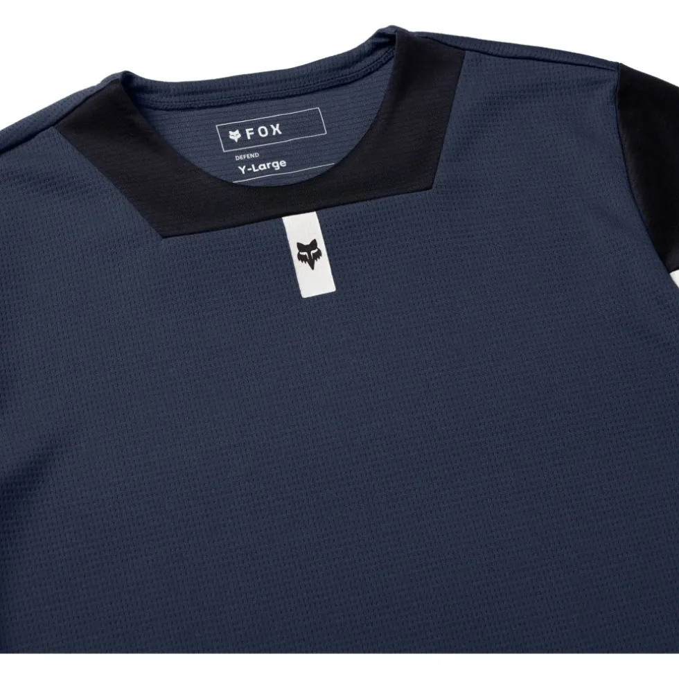 FOX Defend MTB Fietsshirt met lange mouwen Kinderen - galaxy blue