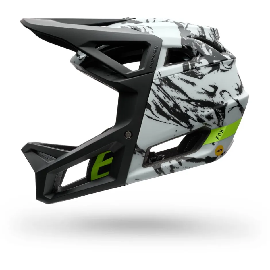 Downhill Helmen < FOX Racing FOX Proframe MIPS Integraalhelm voor kinderen - Thrive - wit