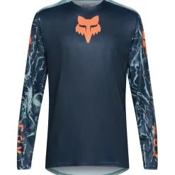 FOX Ranger Image Print MTB-shirt met lange mouwen voor kinderen - arctic blue
