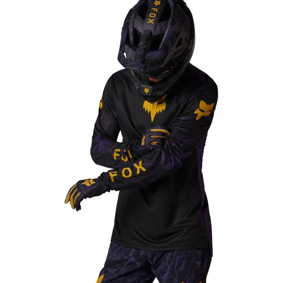 FOX Ranger Image Print MTB-shirt met lange mouwen voor kinderen - plum