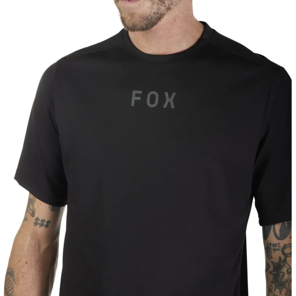 FOX Ranger Moth MTB Fietsshirt Heren - Wordmark - zwart