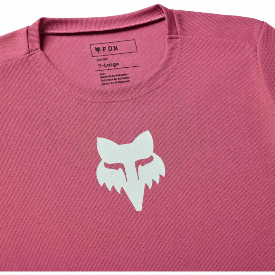 Shirts Kinderen < FOX Racing FOX Ranger MTB Fietsshirt Kinderen - Fox Head - berry