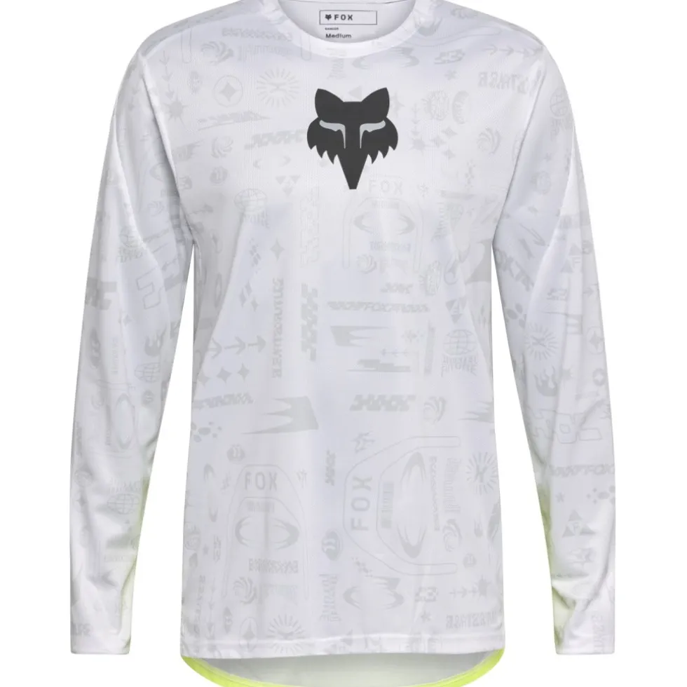 FOX Ranger MTB Fietsshirt met lange mouwen Heren - Lunar SE - white