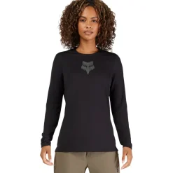 FOX Ranger MTB Fietsshirt met lange mouwen Dames - Fox Head - zwart