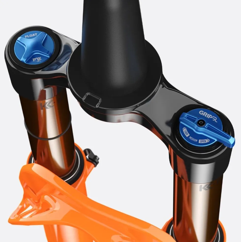 FOX 32 Step-Cast Voorvork - Factory | FLOAT | GRIP SL - 29" | 100mm | 15x110mm - Shiny Orange