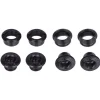 FSA E-Bike Chainring Bolts 6mm + Nuts 4mm - Steel - M8x0.75P (4 piece) - black