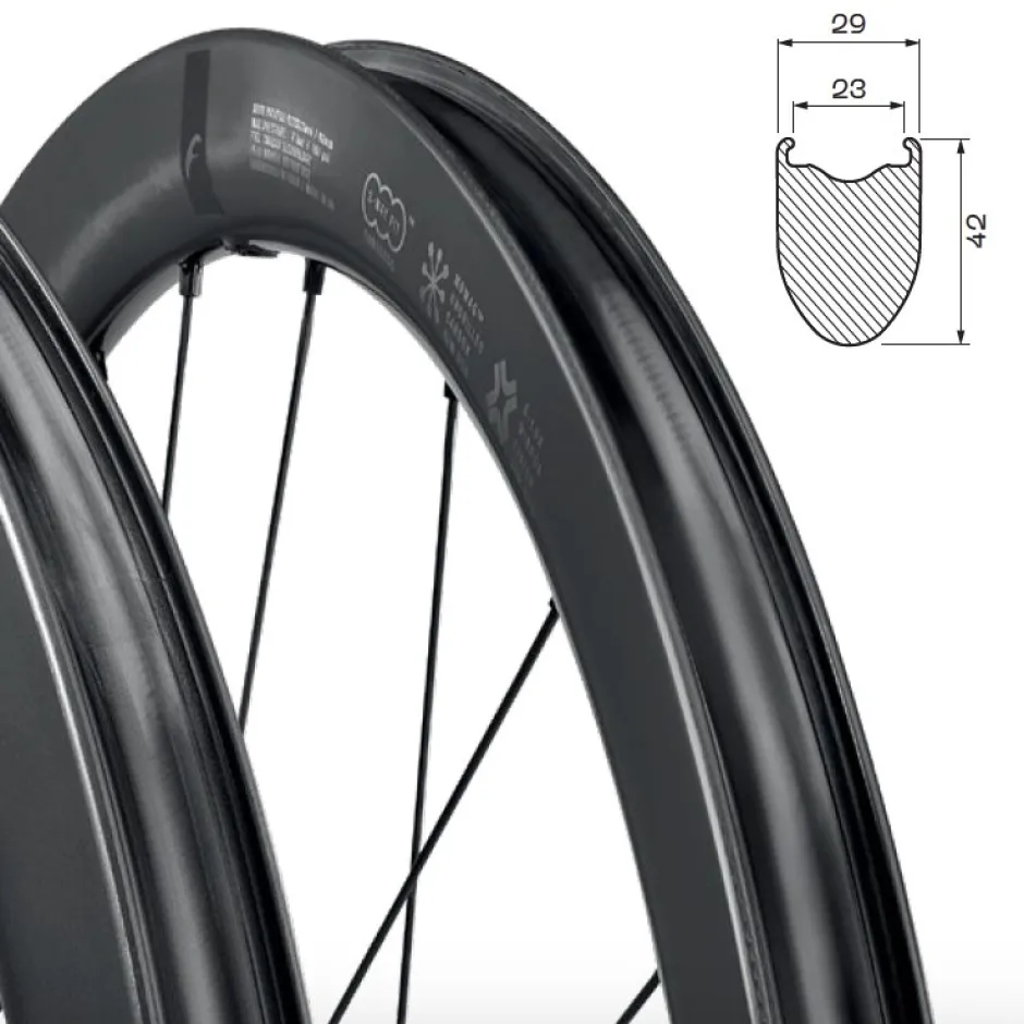 Wielen En Wielsets < Fulcrum Wind 42 DB Wielset - 28" | Carbon | 2-Way Fit | AFS - 12x100mm | 12x142mm - XDR