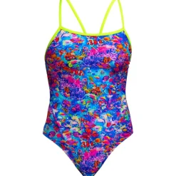 Funkita Single Strap Eco Eendelig badpak voor dames - Sea Life