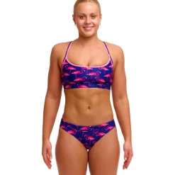 Funkita Sports Eco Bikini-slipjes voor dames - Flocked Up