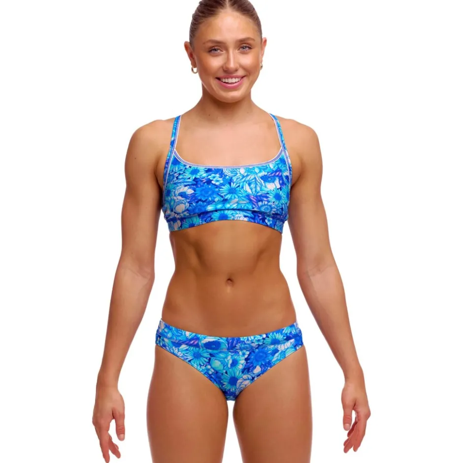 Zwembroeken & Bikini'S < Funkita Sports Eco Bikinitop Dames - Bloom Shakalaka
