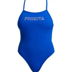 Zwembroeken & Bikini'S < Funkita Tie Me Tight Eco Eendelig badpak voor dames - Ice