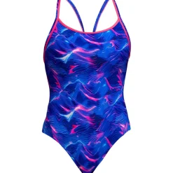 Zwembroeken & Bikini'S < Funkita Diamond Back Eco Eendelig badpak voor dames - Rising Tide