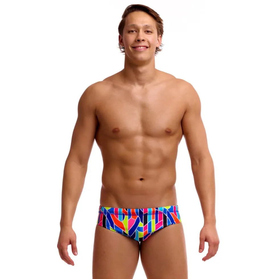 Funky Trunks Classic Eco Zwembroek heren - Fault Lines