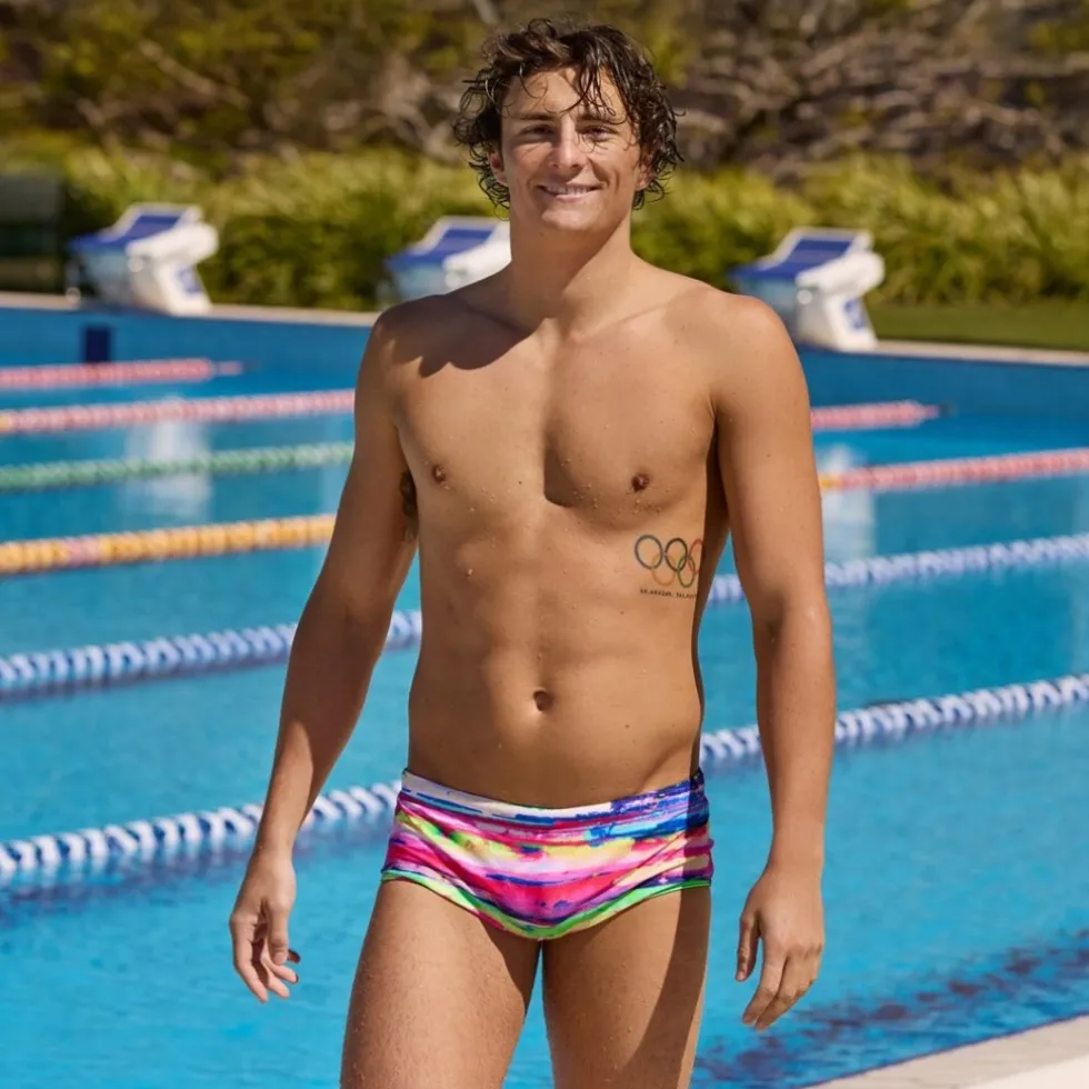 Funky Trunks Sidewinder Eco Trunks Zwembroek Heren - Paint Patch