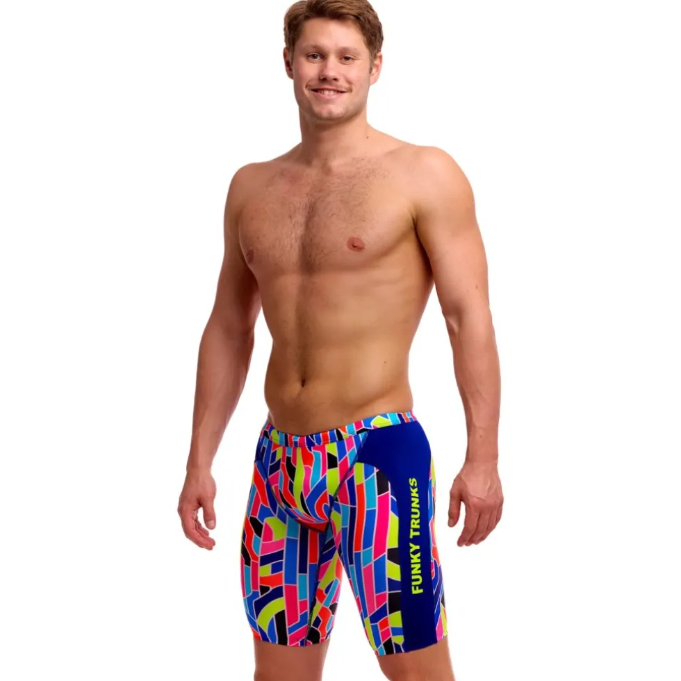 Funky Trunks Training Eco Jammers Zwemkleding voor heren - Fault Lines