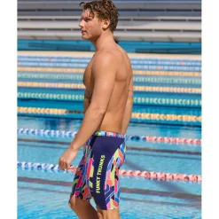 Funky Trunks Training Eco Jammers Zwemkleding voor heren - Fault Lines