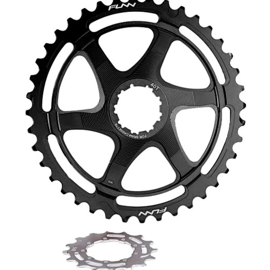 Tandwielen < Funn Clinch Cassette-Uitbreiding - 10-voudig - 40T met 16T Rondsel - zwart