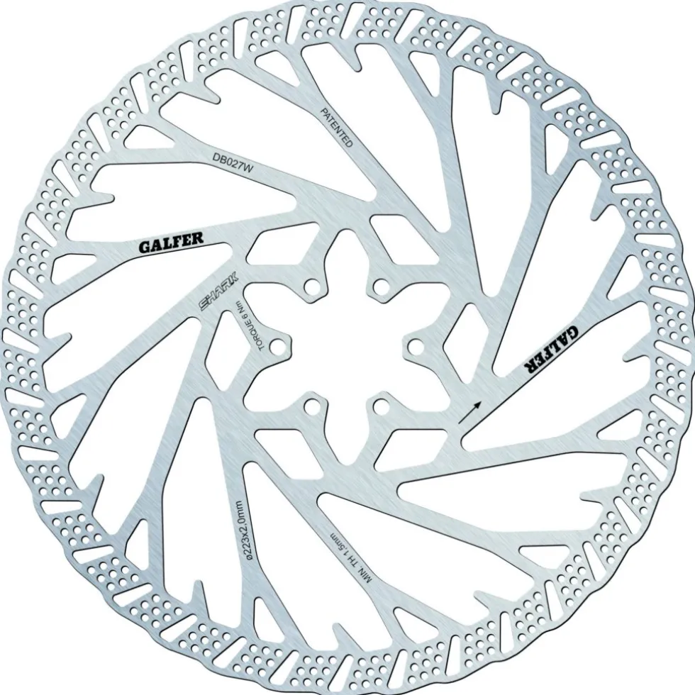 Galfer Shark Remschijf - Gravity/E-MTB | Fixed | 6-Gaats - 2.0mm