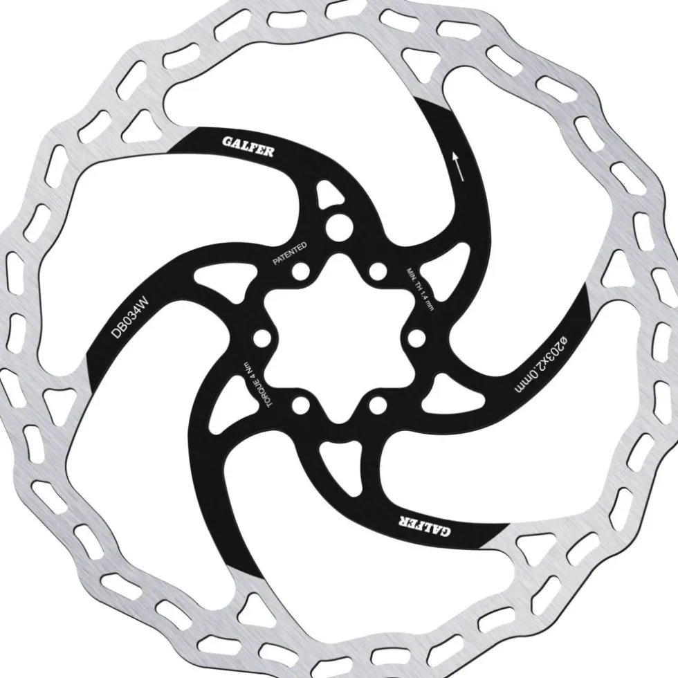 Galfer Wave Remschijf - MTB E-Bike | Fixed | 6 Gaten - 2.0mm